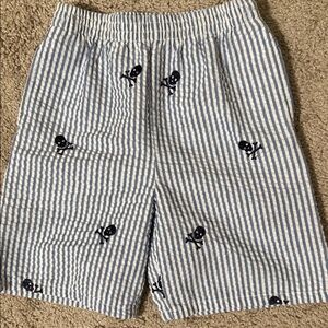Kelly's Kids Blue and White Striped Shorts